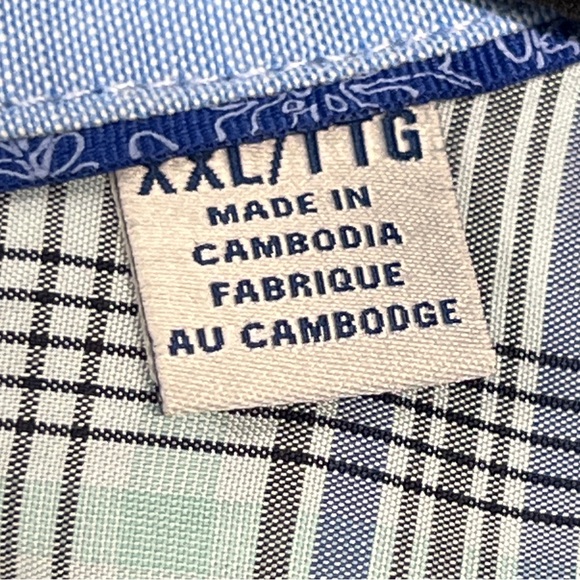 Tommy Bahama Coconut Point plaid short sleeve shirt, size XXL - Picture 8 of 9